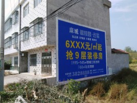 怀远墙体广告质量分析