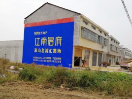 怀远农村墙体广告在不同形式上面展现的不同特色